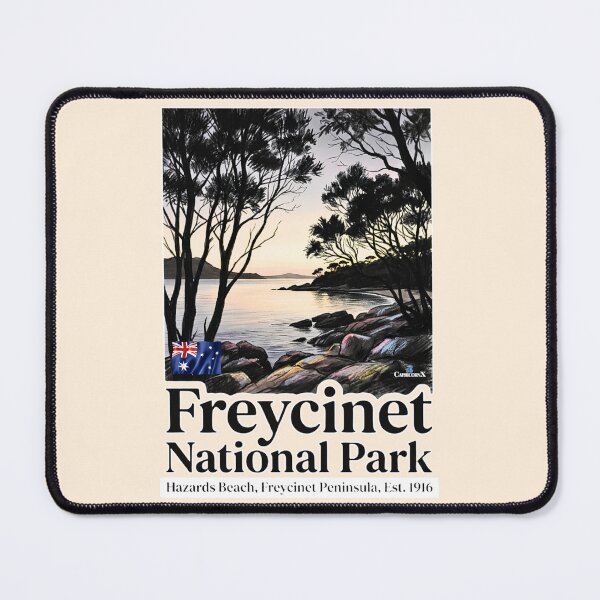 Item preview, Freycinet National Park Hazards Beach designed and sold by EvergreenPark - Tee Studio.