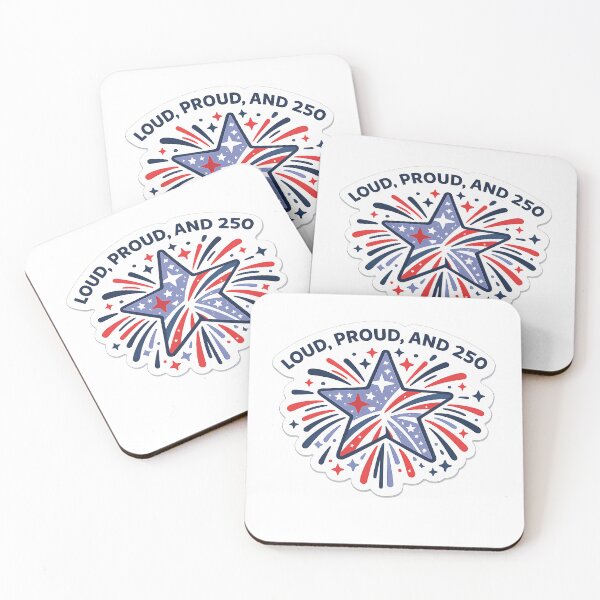 Item preview, Patriotic Firework Star , Loud Proud And 250 Shirt Design, Fourth of July Graphic, USA Independence Day Sublimation designed and sold by Gremlin Hours.