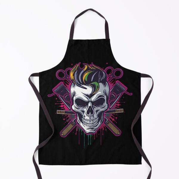 Item preview, Neon Cyberpunk Barber Skull Hair Clippers Art designed and sold by Barber MD Culture.