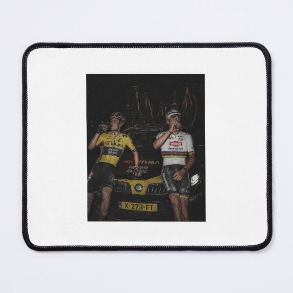 Item preview, Wout Van Aert and Mathieu Van Der Poel humor photo montage designed and sold by cyclingmania.