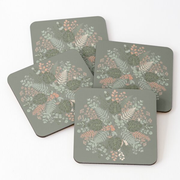 Item preview, Boho Botanical Mandala – Sage Green Tropical Fern & Monstera Pattern designed and sold by MUSA'S.