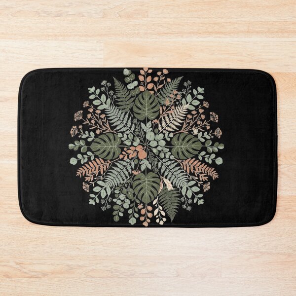 Item preview, Boho Botanical Mandala – Sage Green Tropical Fern & Monstera Pattern designed and sold by MUSA'S.