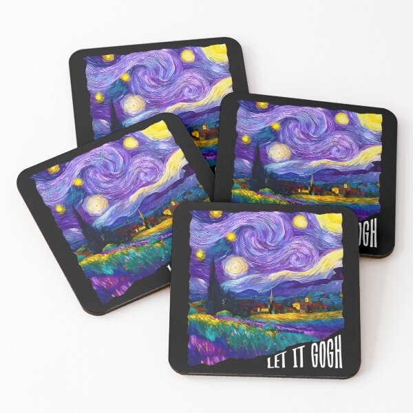 Item preview, Let It Go Van Gogh Starry Night Funny Art designed and sold by FontoryXoxo.