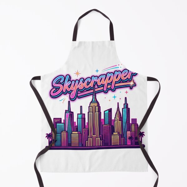 Item preview, Skyscraper Neon City Sticker - Colorful Urban Skyline Design designed and sold by venus-st.