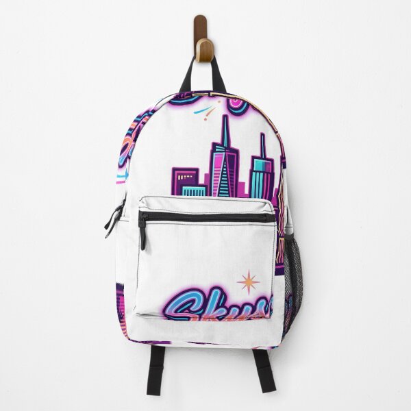 Item preview, Skyscraper Neon City Sticker - Colorful Urban Skyline Design designed and sold by venus-st.