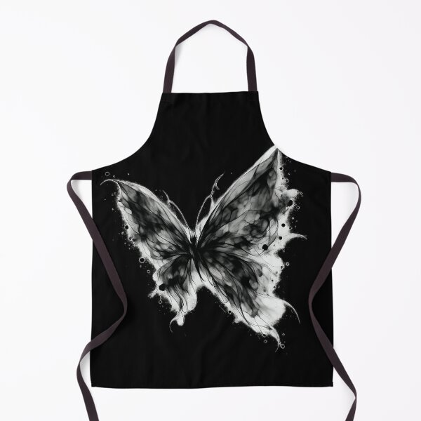Item preview, Ethereal Smoke Butterfly Tattoo | Dark Coquette Gothic Ink Butterfly | Minimalist Black Fantasy Art designed and sold by LuxeBuzz.