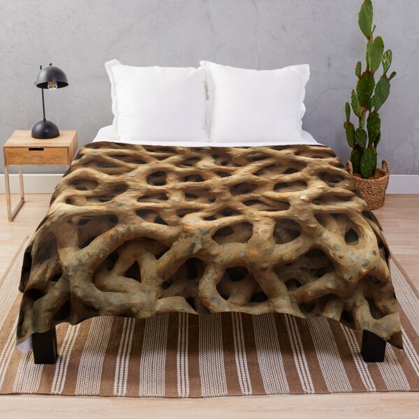 Item preview, The Pretzel Lattice – Abstract Organic 3D Texture Art Print designed and sold by Rewolucja.