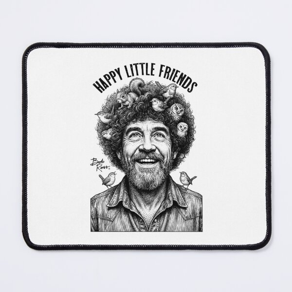 Item preview, Bob Ross Happy Little Animal Friends In Hair designed and sold by GrandeDuc.