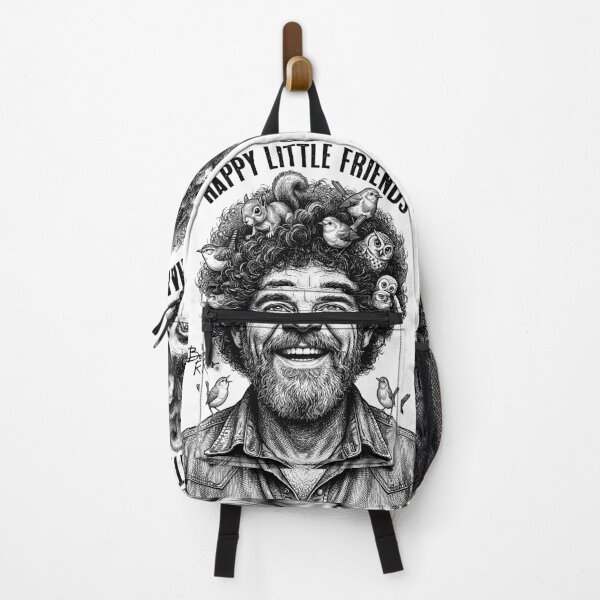 Item preview, Bob Ross Happy Little Animal Friends In Hair designed and sold by GrandeDuc.
