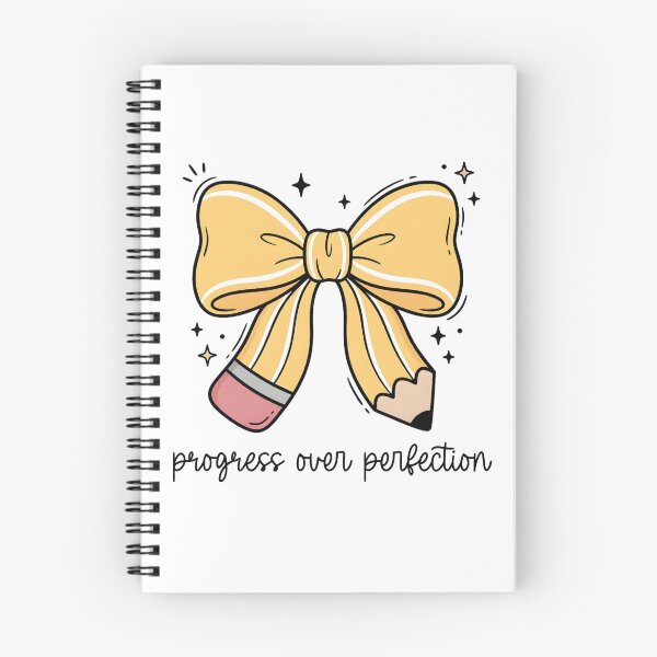 Item preview, Progress Over Perfection Cute Pencil Bow Kindergarten Teacher designed and sold by PalleteCreation.