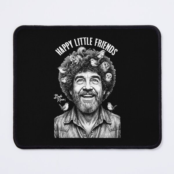 Item preview, Bob Ross Happy Little Animal Friends In Hair designed and sold by GrandeDuc.