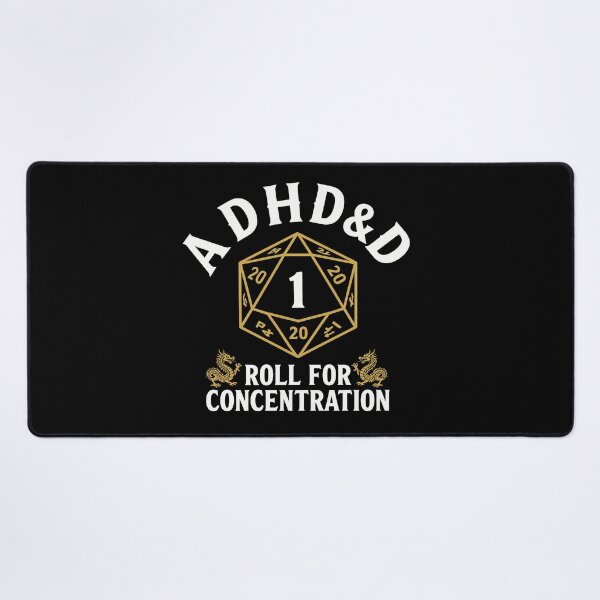 Item preview, Adhd&d ADHD Roll For Concentration Funny Table Top Gamer designed and sold by Doodleoub.
