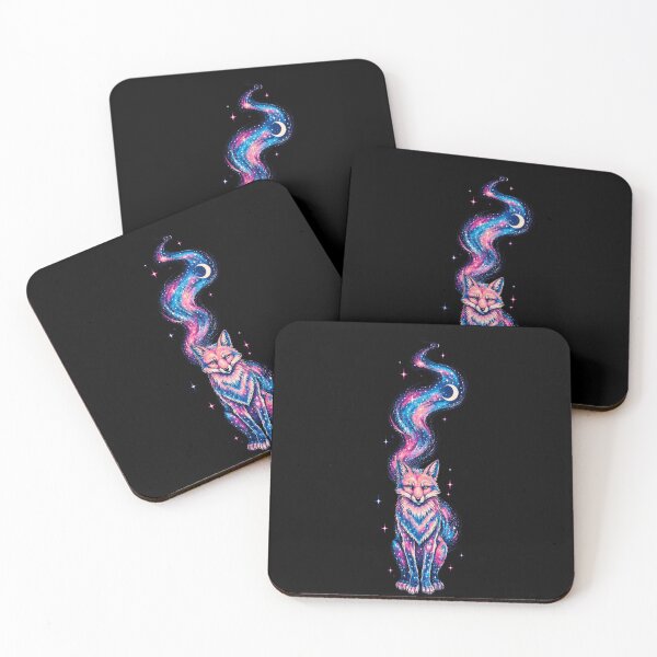 Item preview, Funny Mystical Celestial Galaxy Fox Crescent Moon Art designed and sold by elderberry.