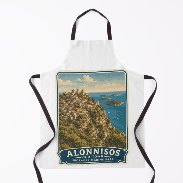 Item preview, Vintage Alonnisos Old Town & Marine Park Travel designed and sold by CharaFei.Art.
