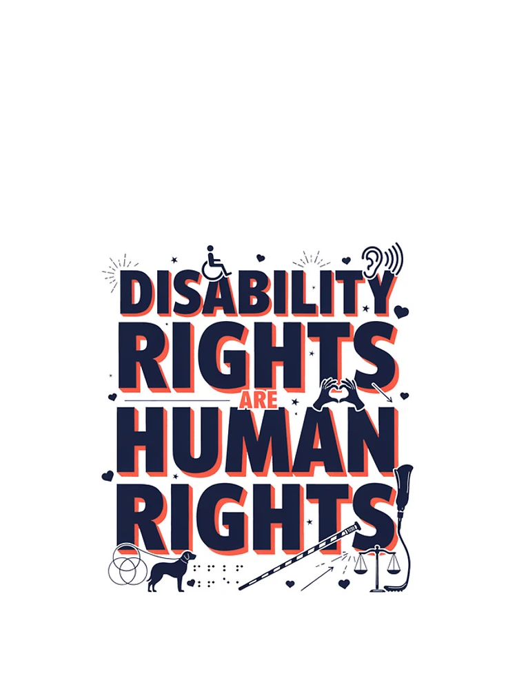 Thumbnail 4 of 4, iPhone Case, Disability Rights are Human Rights designed and sold by J-Style-Design.
