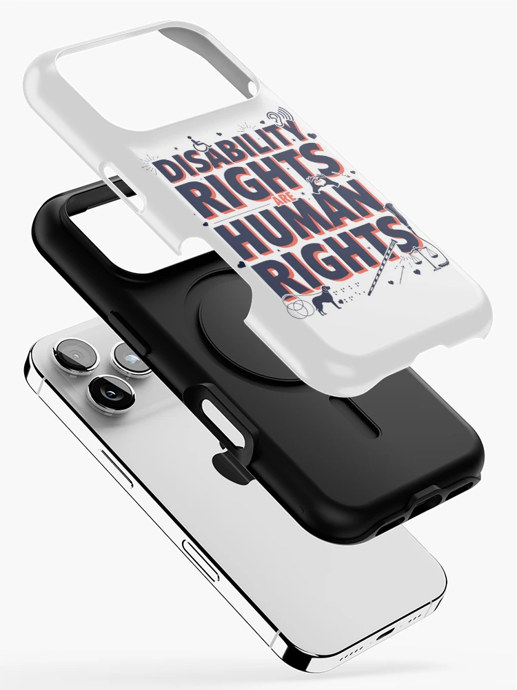Thumbnail 2 of 4, iPhone Case, Disability Rights are Human Rights designed and sold by J-Style-Design.