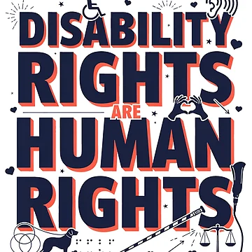 Artwork thumbnail, Disability Rights are Human Rights by J-Style-Design
