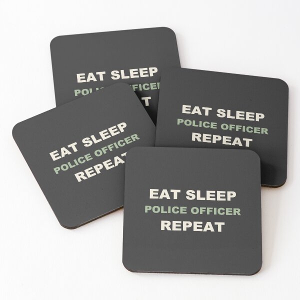 Item preview, Eat Sleep Police Officer Repeat - Police Officer designed and sold by RetroThreadWorks.