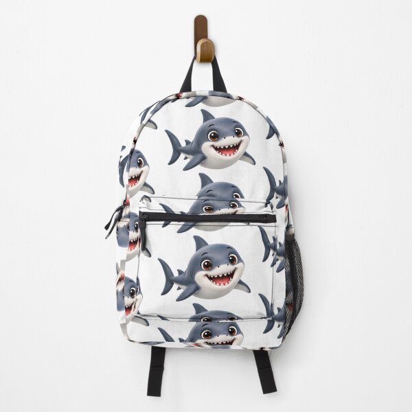 Item preview, Cute Great White Shark illustration designed and sold by BackgroundND.