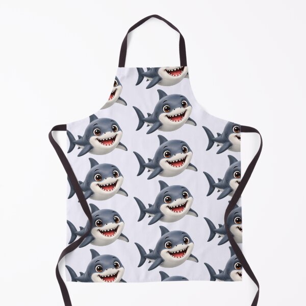 Item preview, Cute Great White Shark illustration designed and sold by BackgroundND.