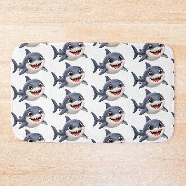 Item preview, Cute Great White Shark illustration  designed and sold by BackgroundND.