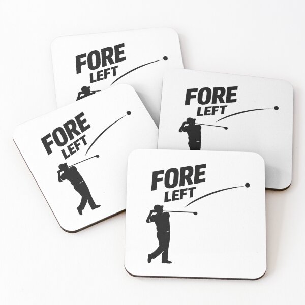 Item preview, Fore Left Golf Warning Silhouette designed and sold by RMBPrintStudio.