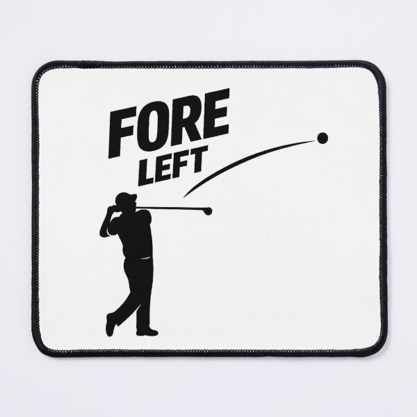 Item preview, Fore Left Golf Warning Silhouette designed and sold by RMBPrintStudio.