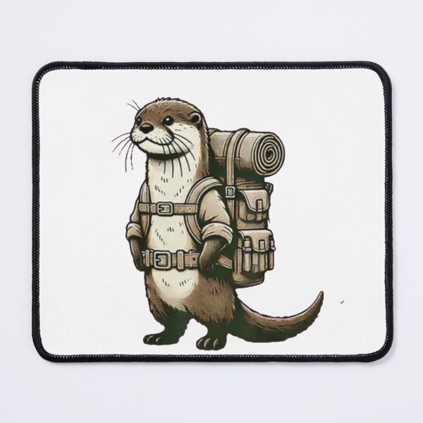 Item preview, Cute Hiking Otter Backpack | Adventure Otter Camping & Nature Lover Gift designed and sold by Gbriel3.