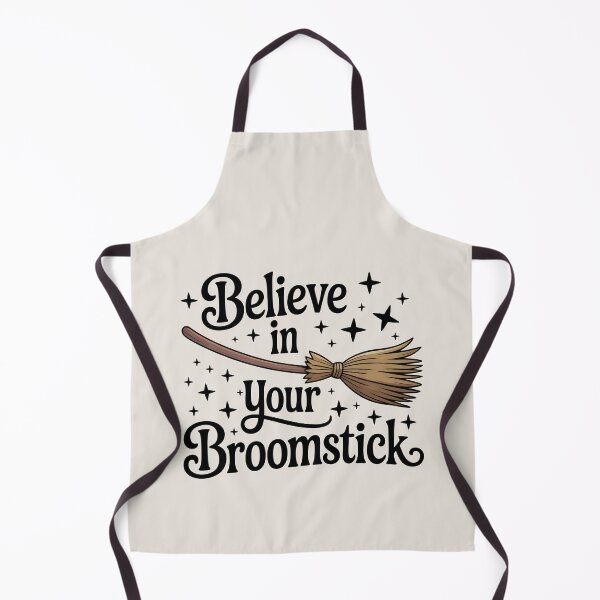 Item preview, Believe in Your Broomstick – Cute Halloween Witch Design designed and sold by Jollys-ArtShop.