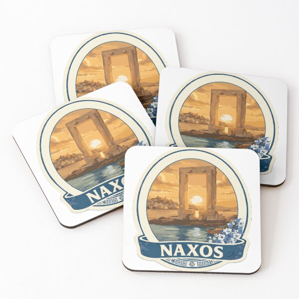 Item preview, Vintage Naxos Portara Sunset & Chora Travel designed and sold by CharaFei.Art.