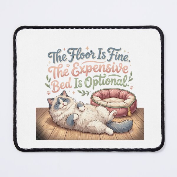 Item preview, Expensive Bed is Optional - Cat Logic designed and sold by RunningWhiskers.
