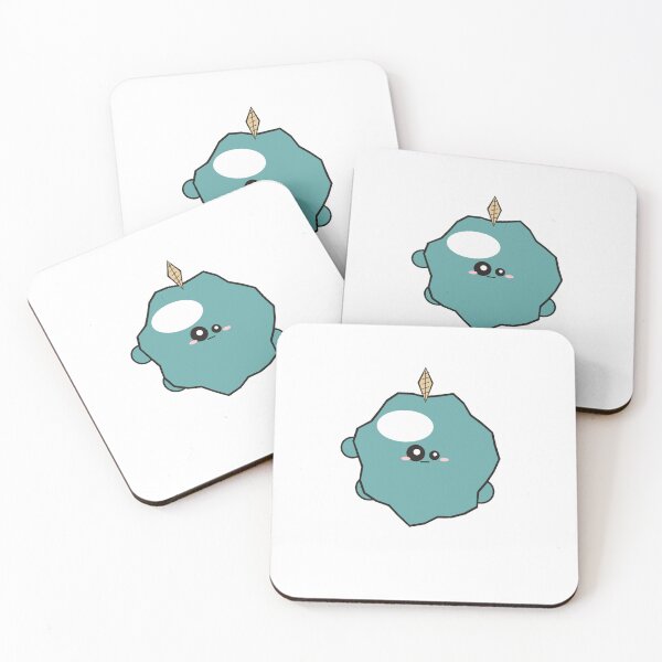 Item preview, Blorpiks No.15 — Wobble | Sleepy Teal Feather Blob Sticker designed and sold by VanSum.