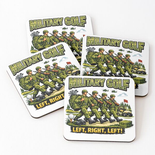 Item preview, Military Golf Left Right Left Silhouette designed and sold by RMBPrintStudio.