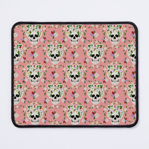 Item preview, Flower Crown Skull - Dark Pink designed and sold by Moonlit Datura.