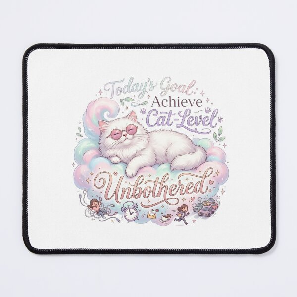 Item preview, Achieve Cat-Level Unbothered - Cat Logic designed and sold by RunningWhiskers.