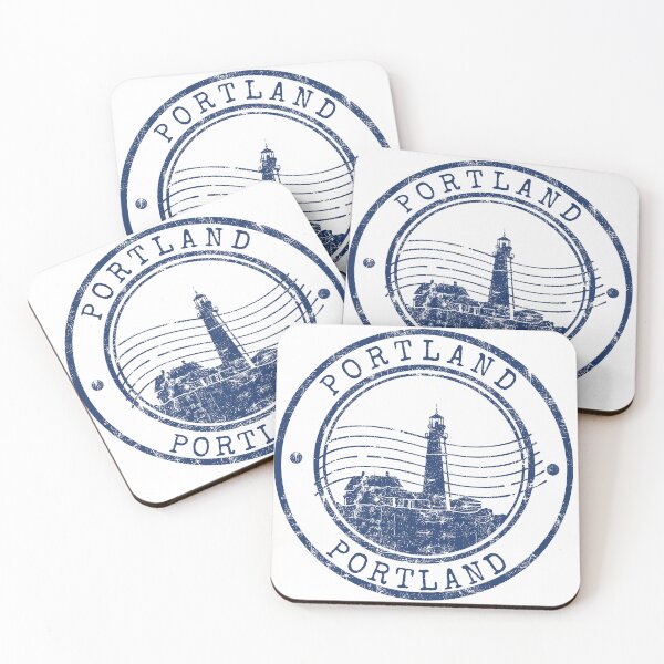 Item preview, vintage Portland Maine Lighthouse Postal Stamp Travel Souvenir designed and sold by chaaval.