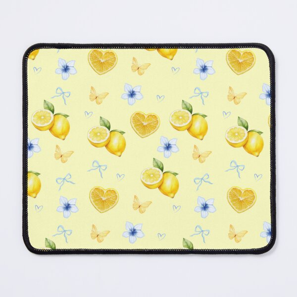 Item preview, Watercolor Summer Lemons and Butterflies Pattern designed and sold by Barbzilla22.
