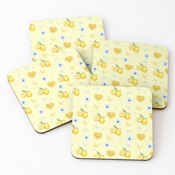 Item preview, Watercolor Summer Lemons and Butterflies Pattern designed and sold by Barbzilla22.