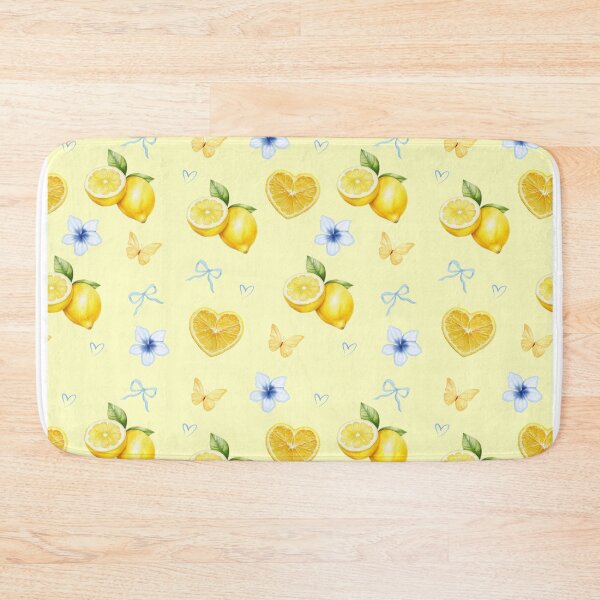 Item preview, Watercolor Summer Lemons and Butterflies Pattern designed and sold by Barbzilla22.