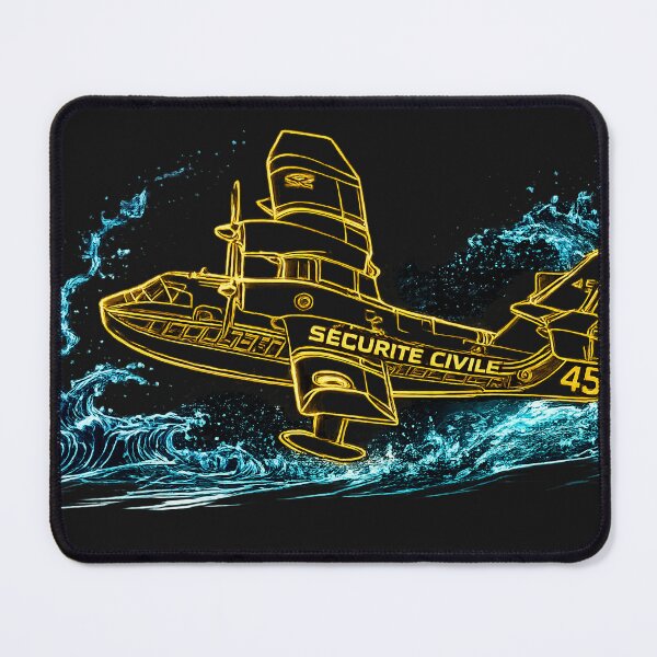 Item preview, Golden Canadair on a luminous wave designed and sold by TitiaDesign.