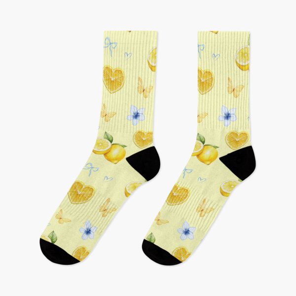 Item preview, Watercolor Summer Lemons and Butterflies Pattern designed and sold by Barbzilla22.