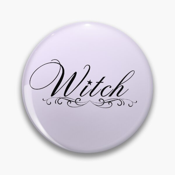 Item preview, ‘Witch’ Whimsigoth Star Script Sticker (Black) designed and sold by lenaluvzsticker.