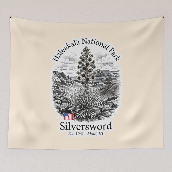Item preview, Haleakala National Park Silversword Ink designed and sold by EvergreenPark - Tee Studio.
