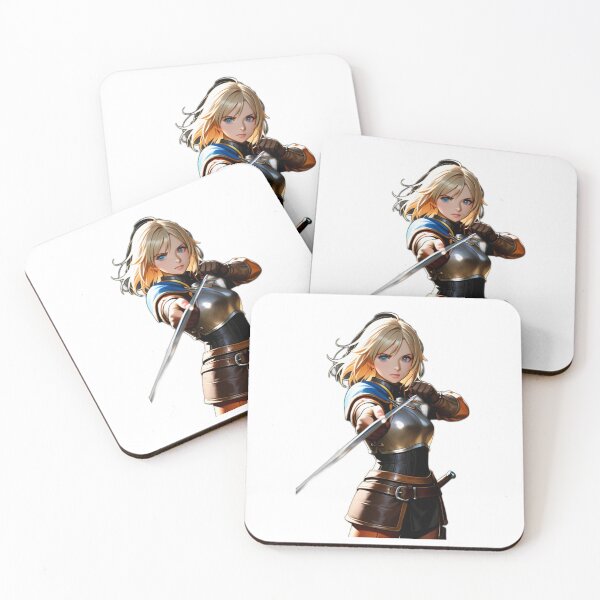 Item preview, Fantasy - Blonde Warrior, Video Game Character of Concept Art designed and sold by AnimeShin.