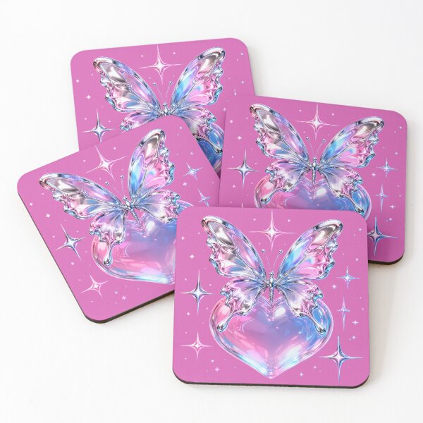 Item preview, Chrome Butterfly Bubble Heart designed and sold by PixelToPress.