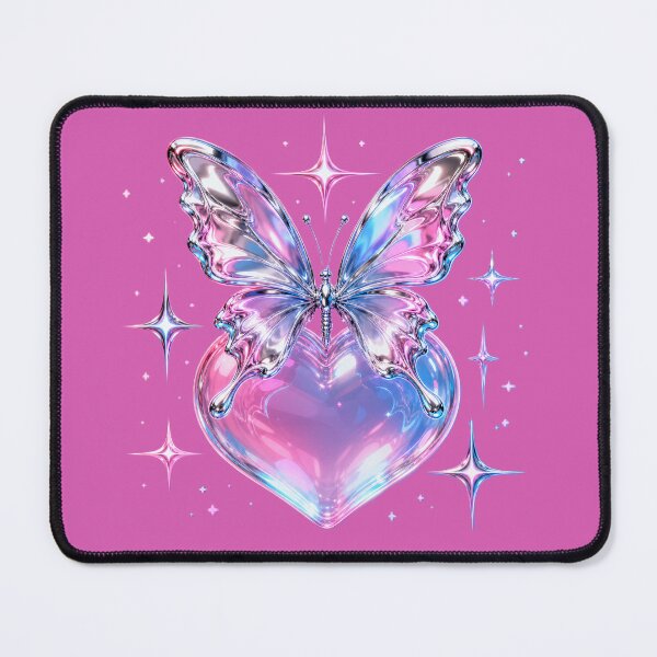 Item preview, Chrome Butterfly Bubble Heart designed and sold by PixelToPress.