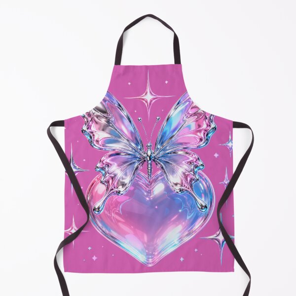 Item preview, Chrome Butterfly Bubble Heart designed and sold by PixelToPress.