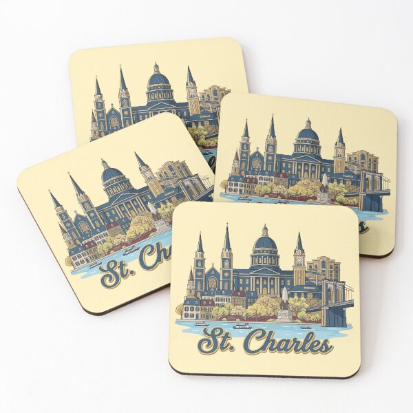 Item preview, Historic St Charles Vintage Travel Poster Art & Airbnb Decor designed and sold by 21 Tulips.