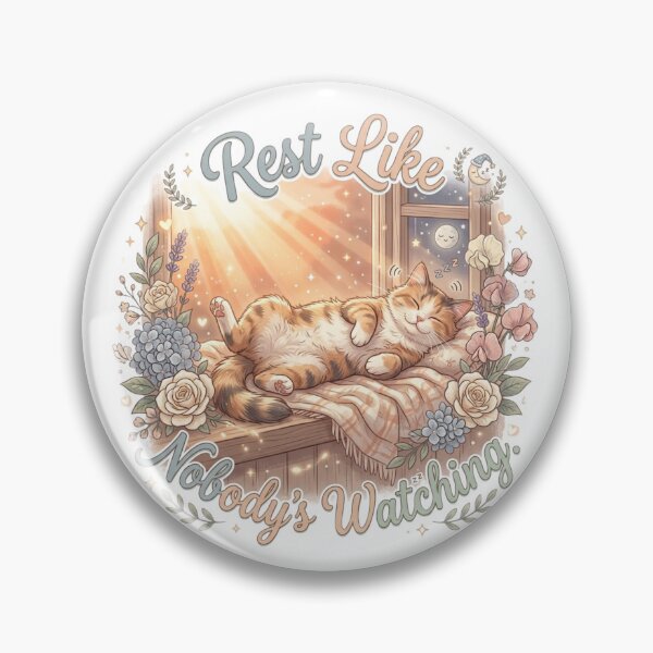 Item preview, Rest Like Nobody's Watching - Cat Logic designed and sold by RunningWhiskers.