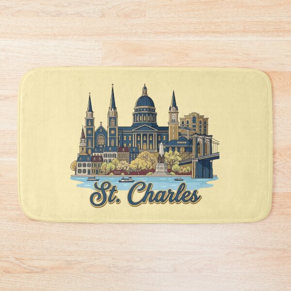Item preview, Historic St Charles Vintage Travel Poster Art & Airbnb Decor designed and sold by 21 Tulips.